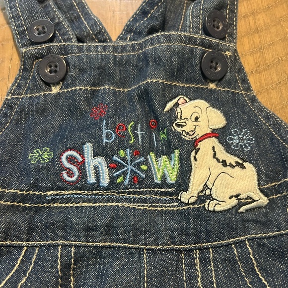 Disney's 101 Dalmatian Kids Denim Overalls - Picture 2 of 5